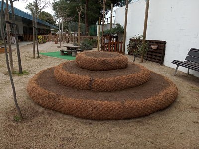 Turó de rotlle de fibra de coco i sauló